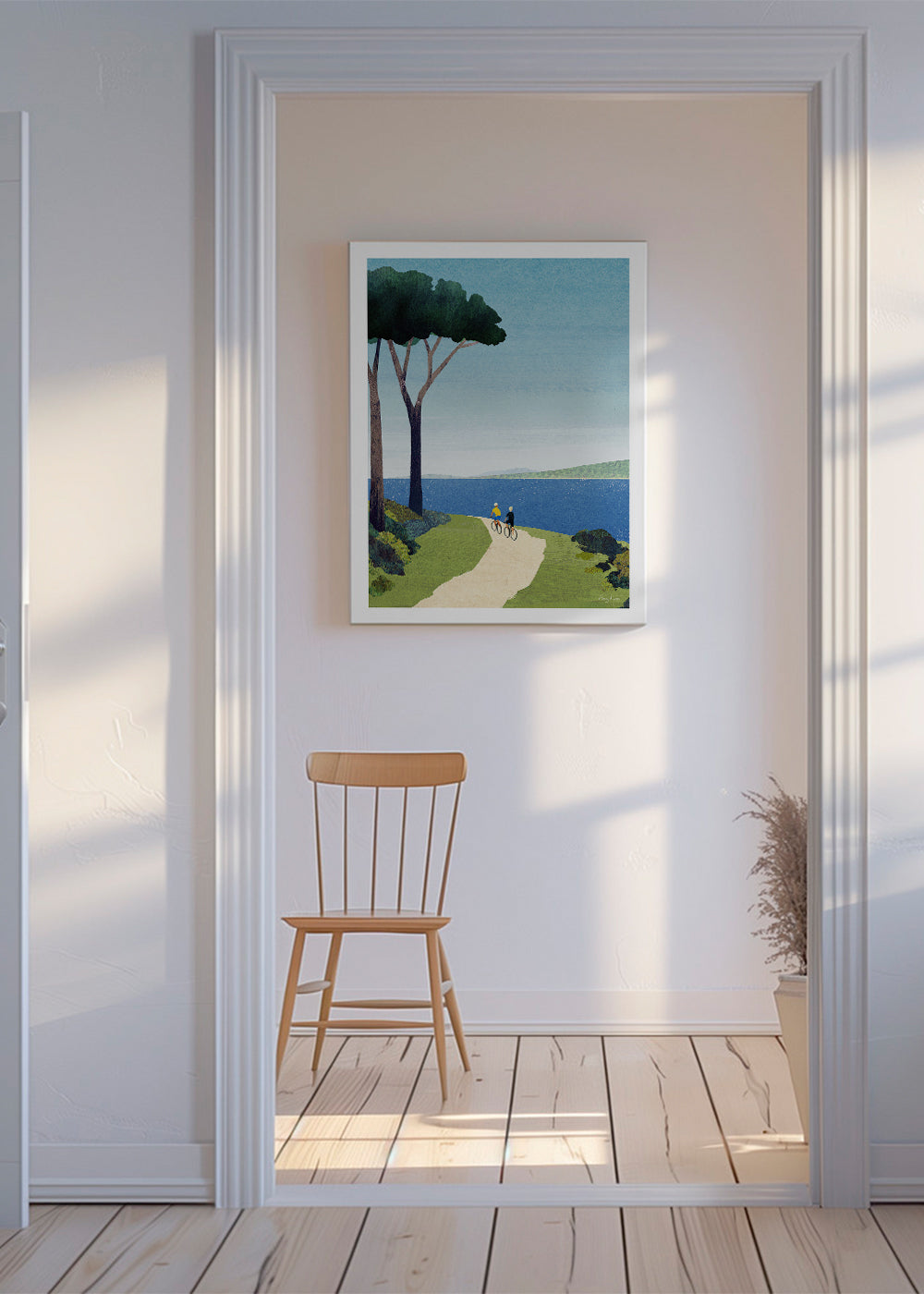 Art de paysage Cycling by the sea