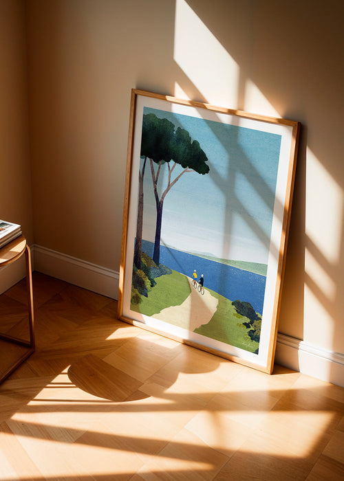 Art de paysage Cycling by the sea