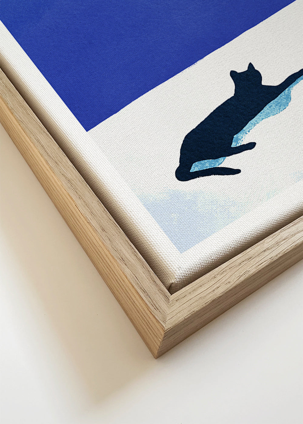 Art de paysage Black cat - siesta on the roof