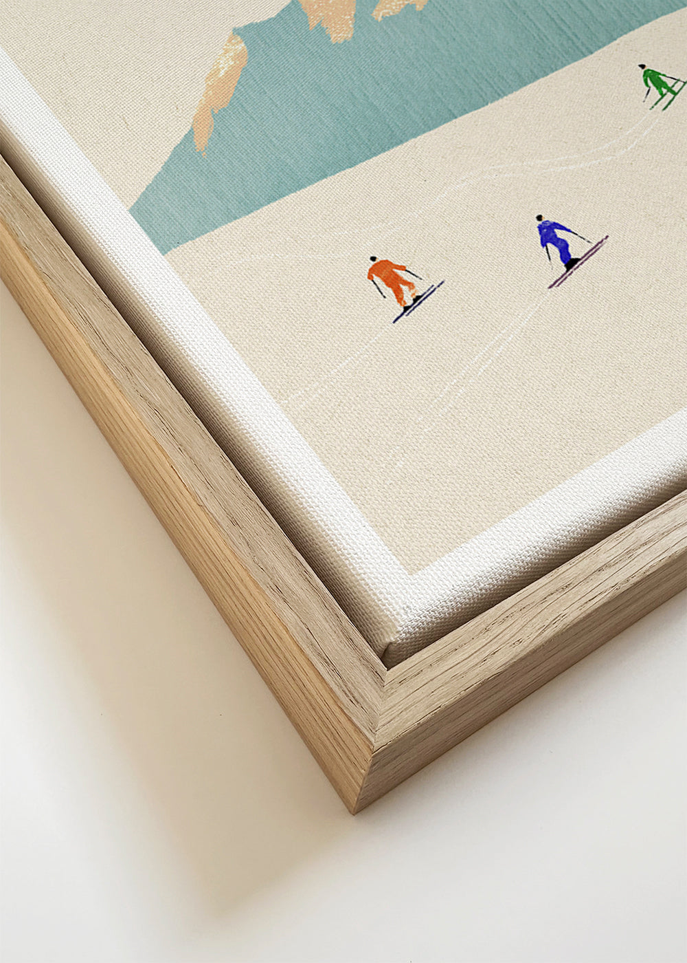 Art de paysage Happy skiers