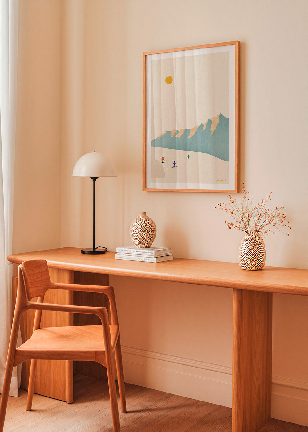 Art de paysage Happy skiers