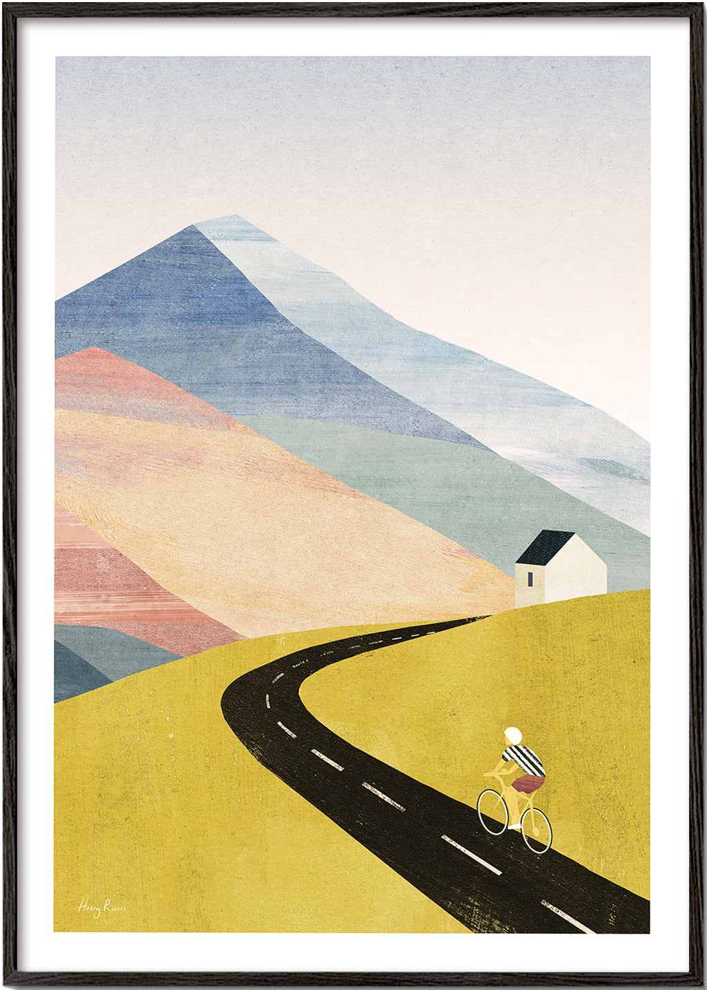Art de paysage Cycling in the mountains