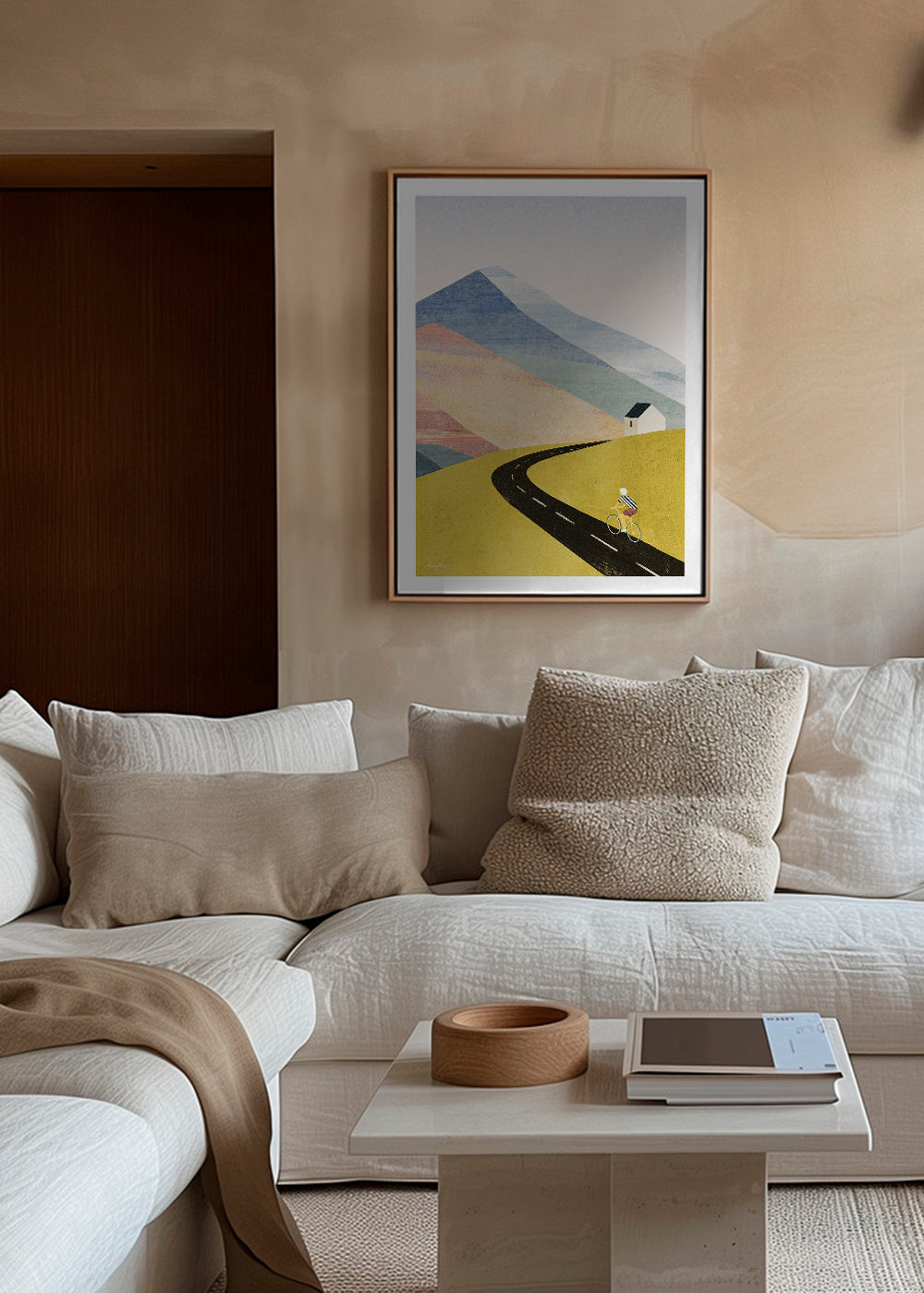 Art de paysage Cycling in the mountains