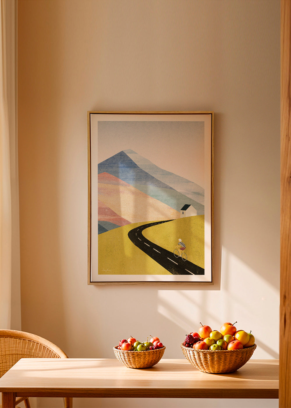 Art de paysage Cycling in the mountains