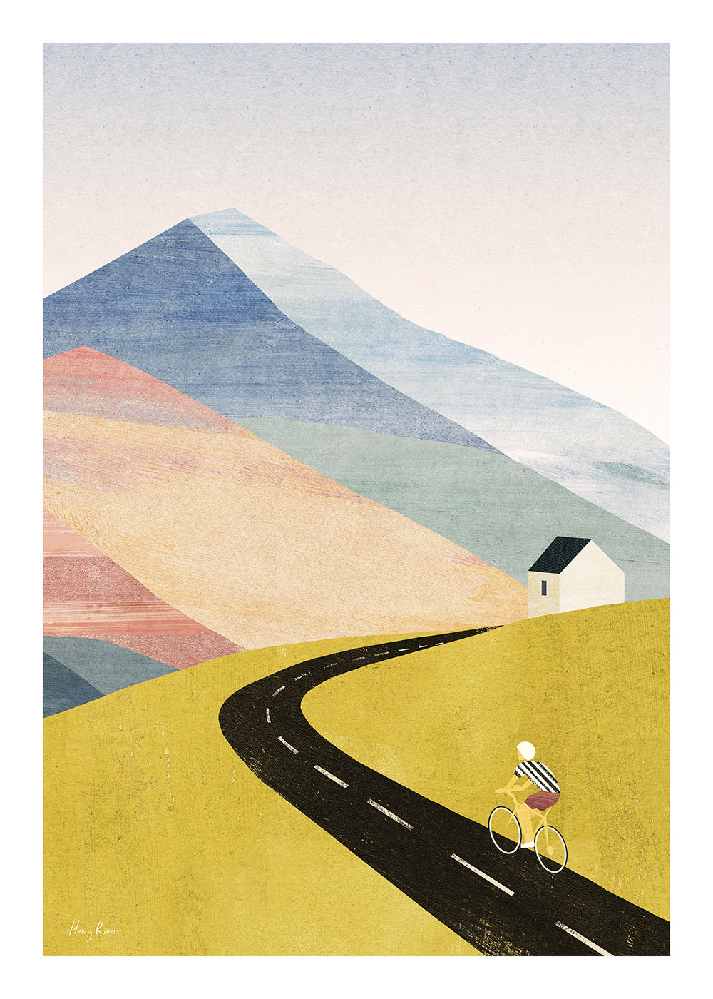 Art de paysage Cycling in the mountains
