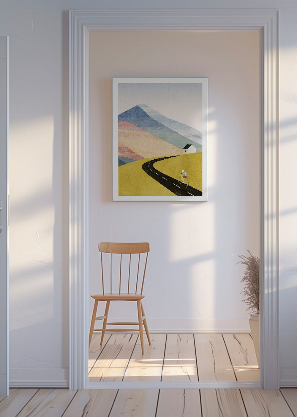 Art de paysage Cycling in the mountains