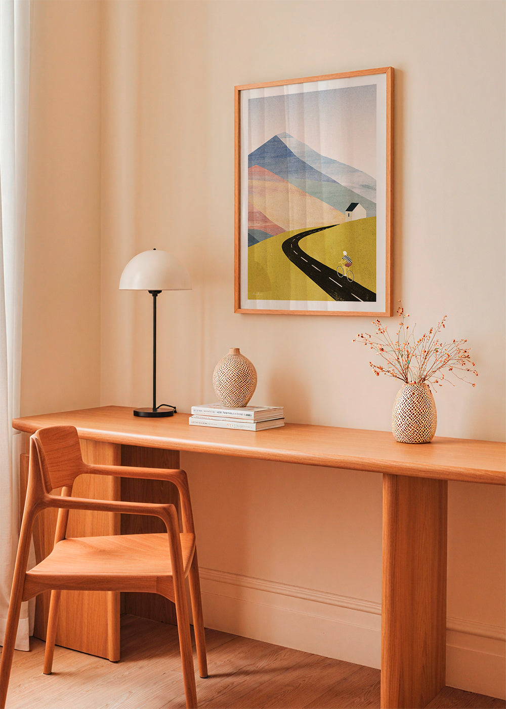 Art de paysage Cycling in the mountains