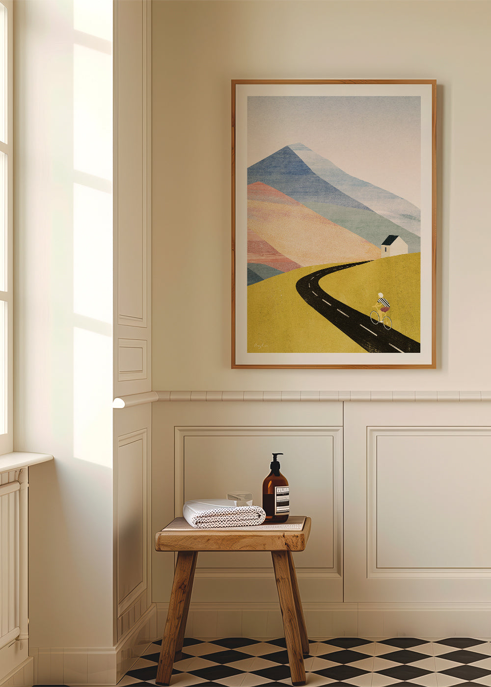 Art de paysage Cycling in the mountains