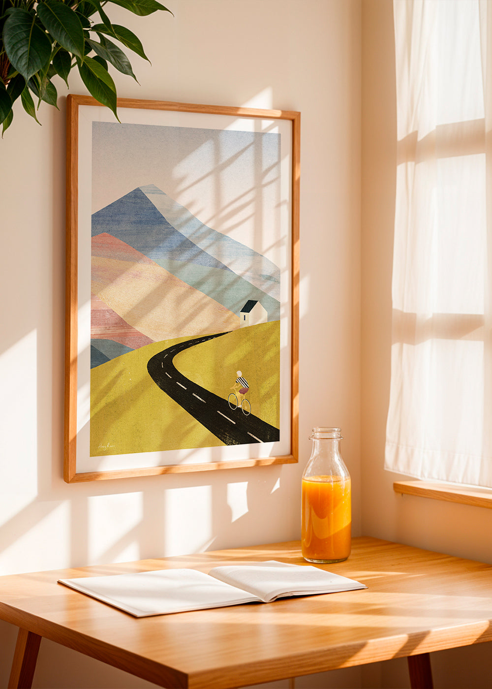 Art de paysage Cycling in the mountains