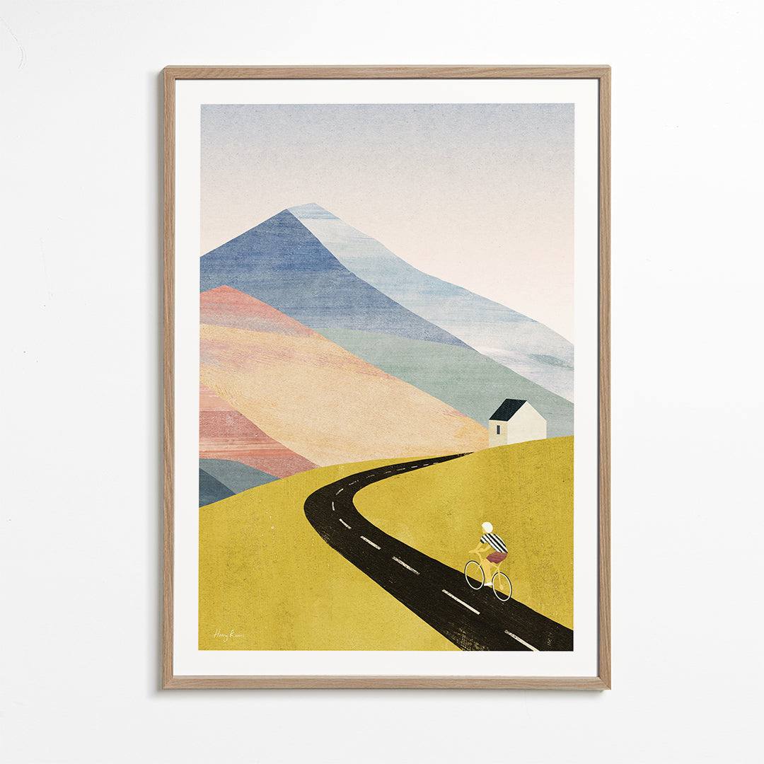 Art de paysage Cycling in the mountains