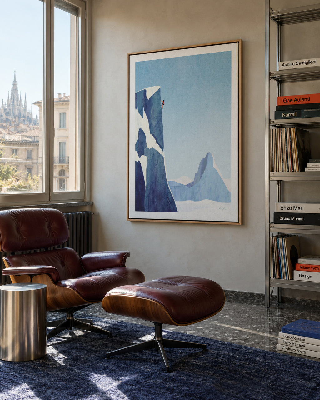Mountain climbing adventure - Framed canvas in an interior