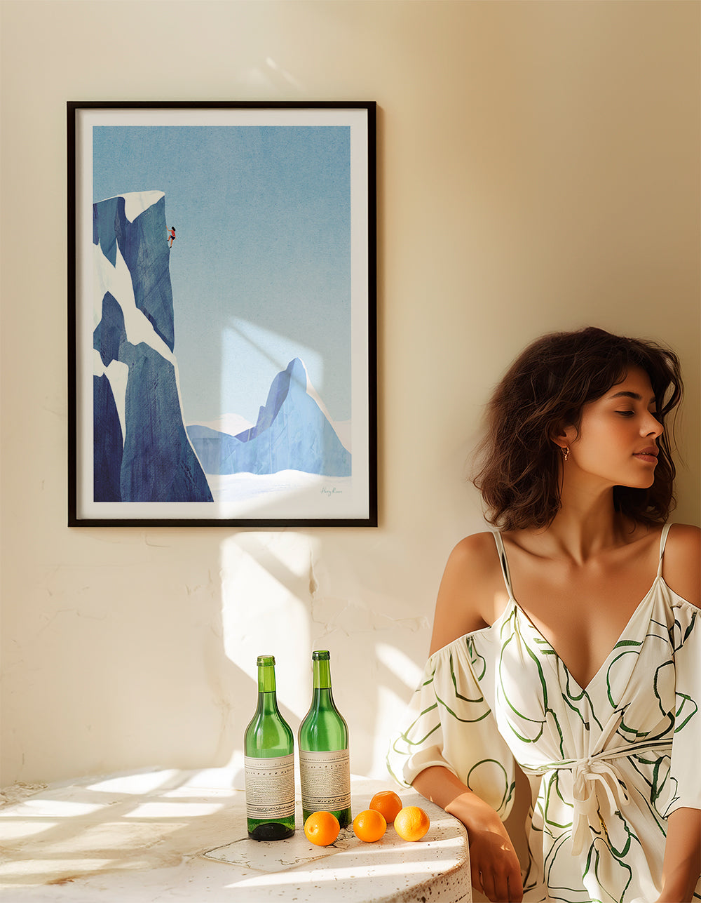 Art de paysage Mountain climbing adventure