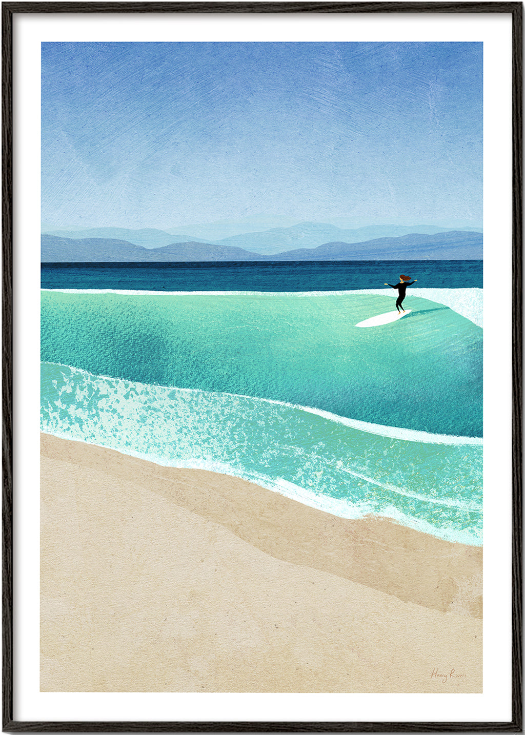 Art de paysage Surfing the perfect wave