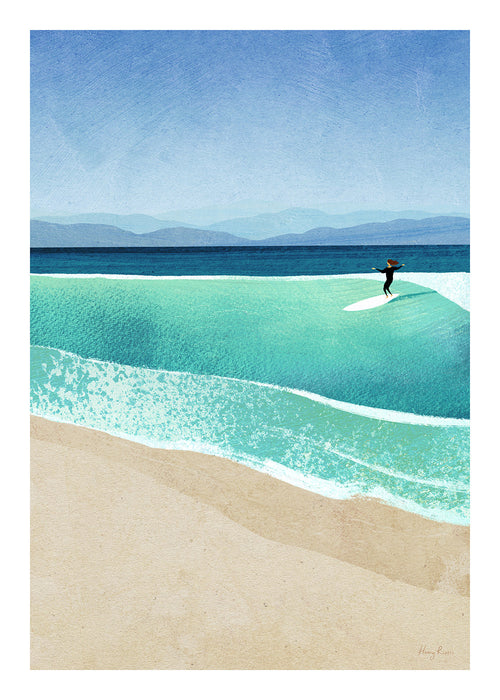 Art de paysage Surfing the perfect wave