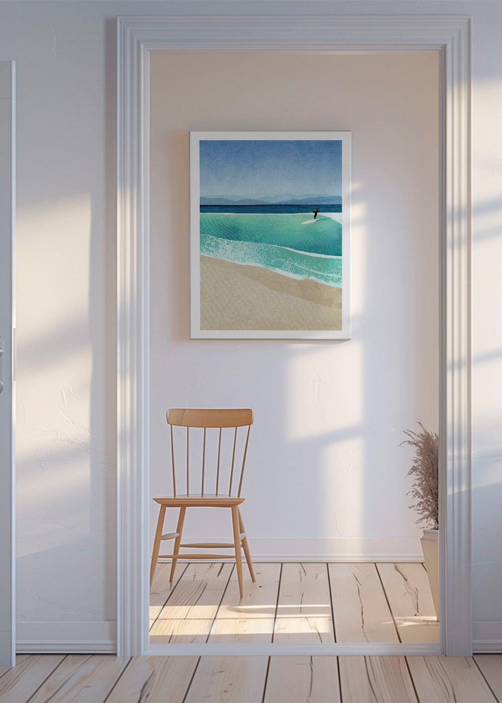 Art de paysage Surfing the perfect wave