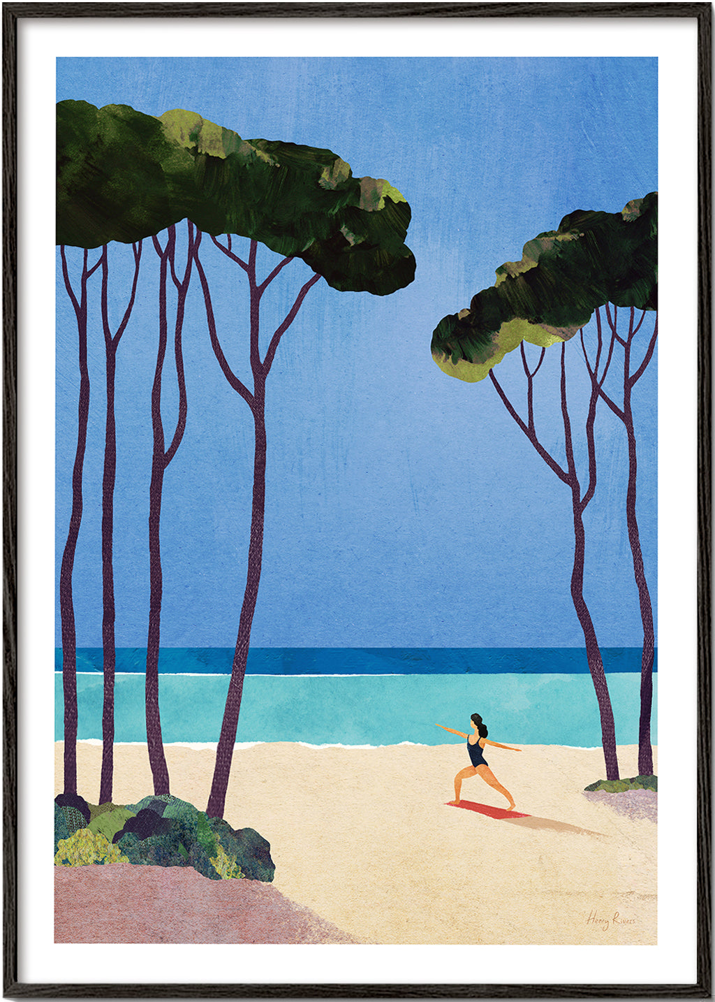 Art de paysage Beach yoga