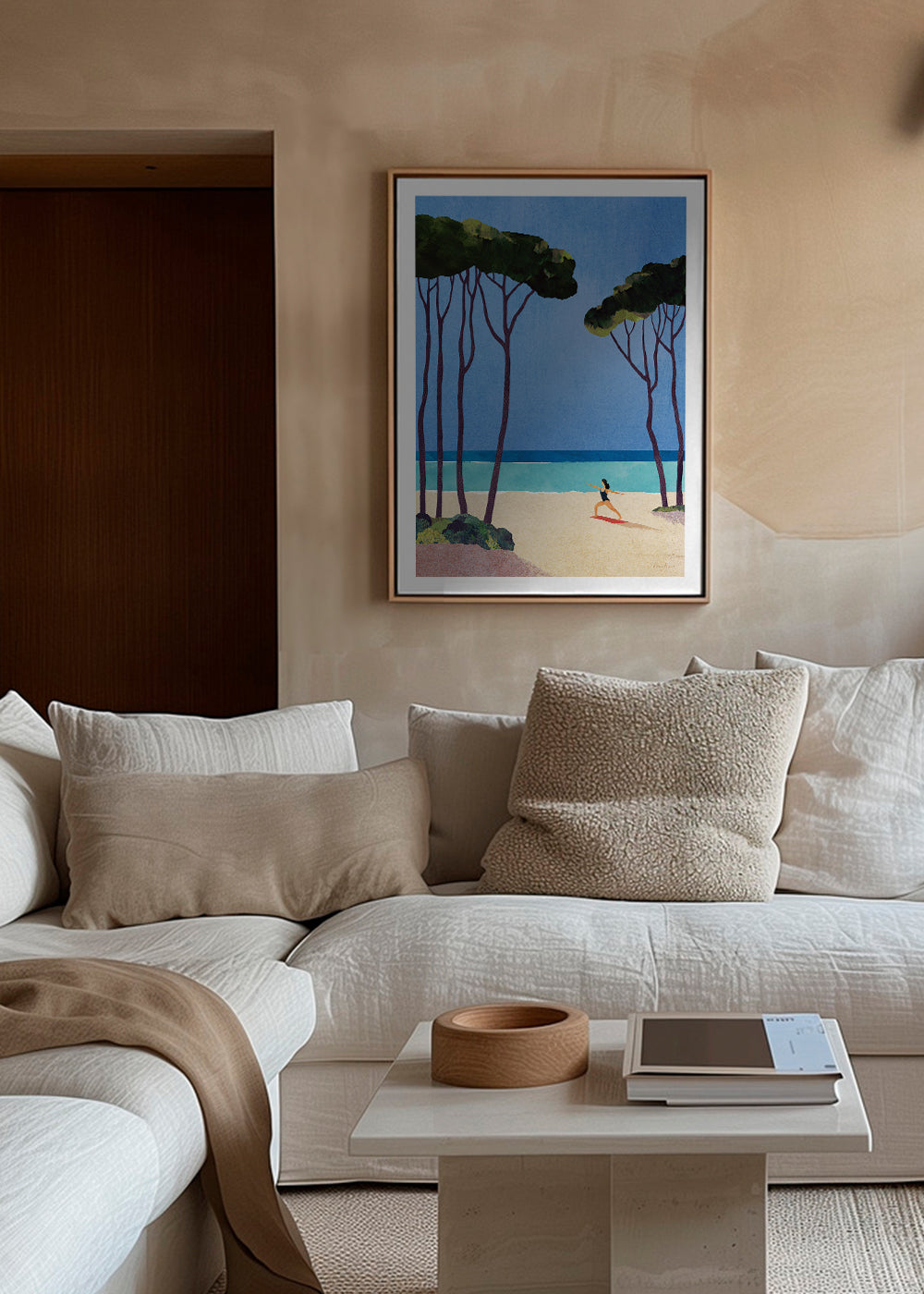 Art de paysage Beach yoga