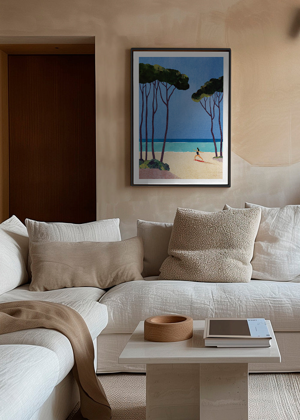 Art de paysage Beach yoga