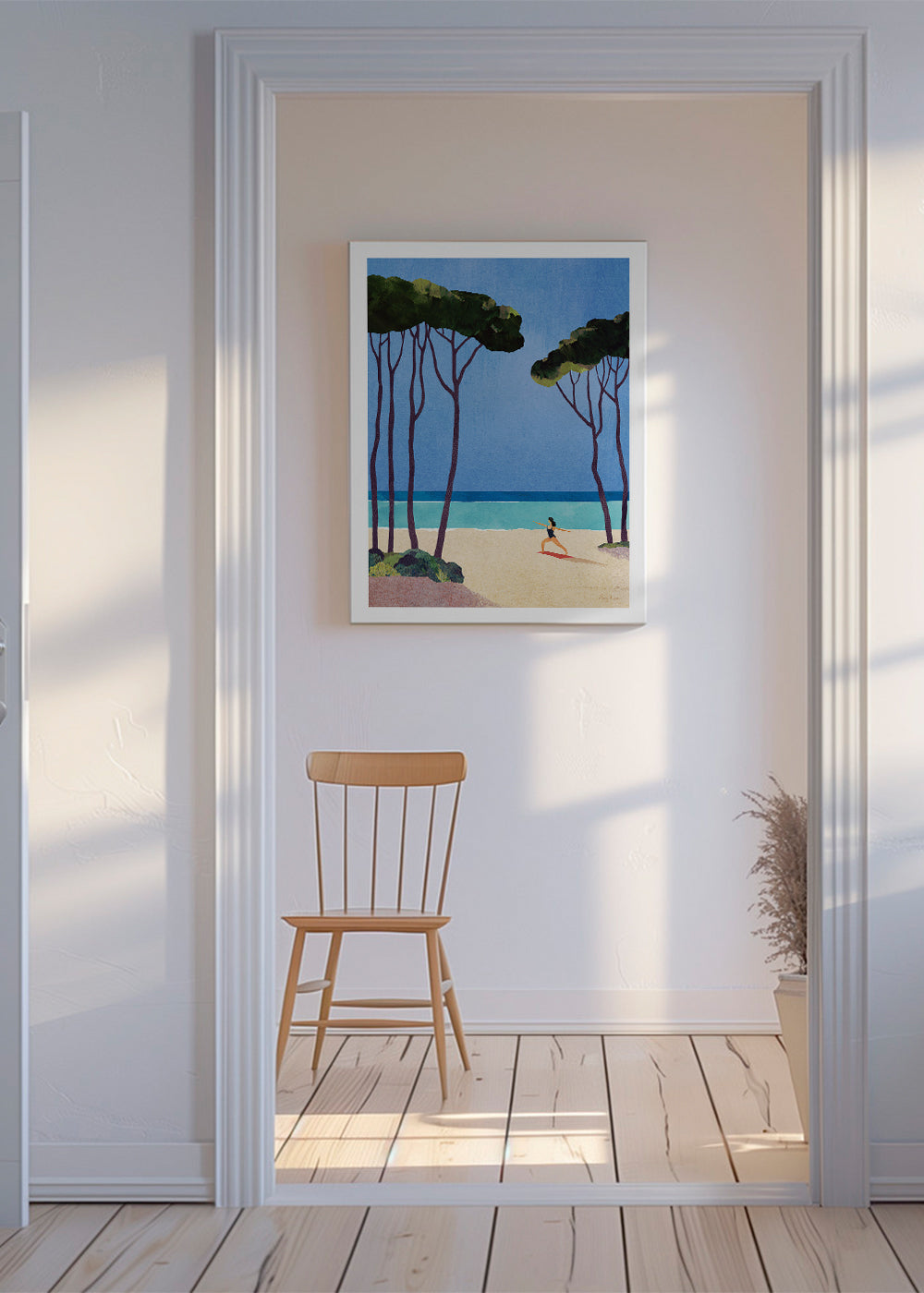 Art de paysage Beach yoga