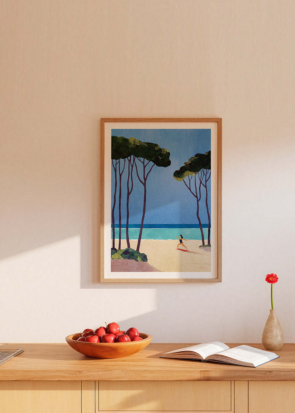 Art de paysage Beach yoga