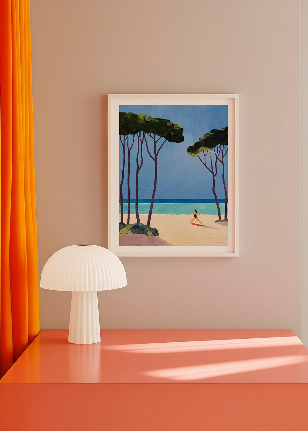 Art de paysage Beach yoga