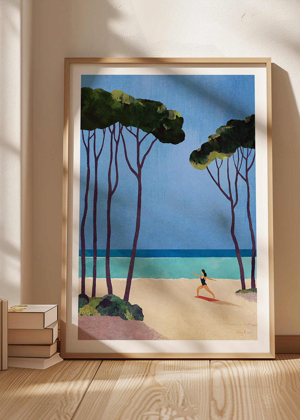 Art de paysage Beach yoga