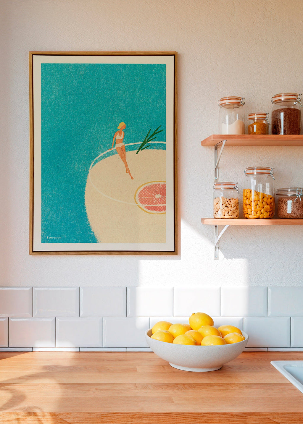 Art de cuisine Gin Tonic illustré avec figura – Canvas1