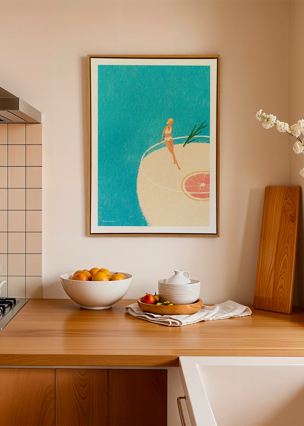 Art de cuisine Gin Tonic illustré avec figura – Canvas2