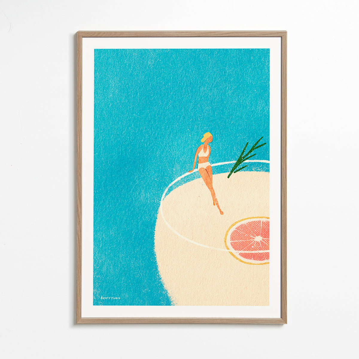 Art de cuisine Gin Tonic illustré avec figura – Oak Frame