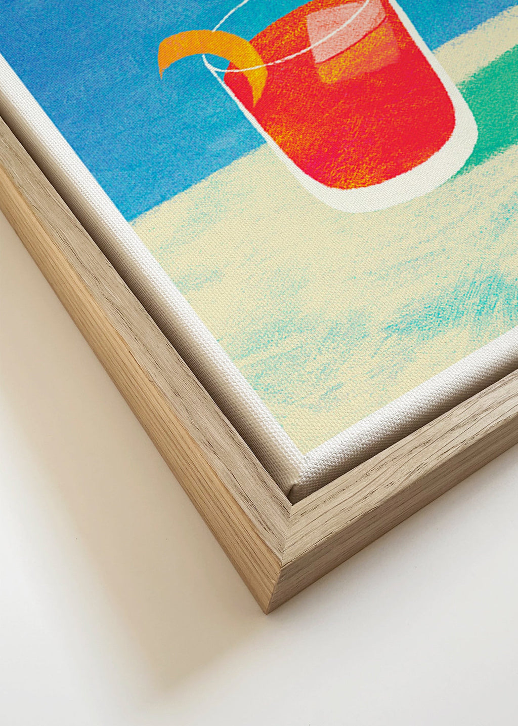 Art de cuisine Negroni avec plongeuse – Canvas detail