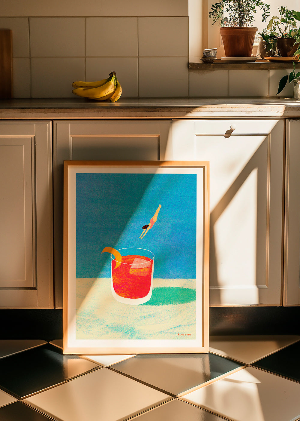 Art de cuisine Negroni avec plongeuse – Product2