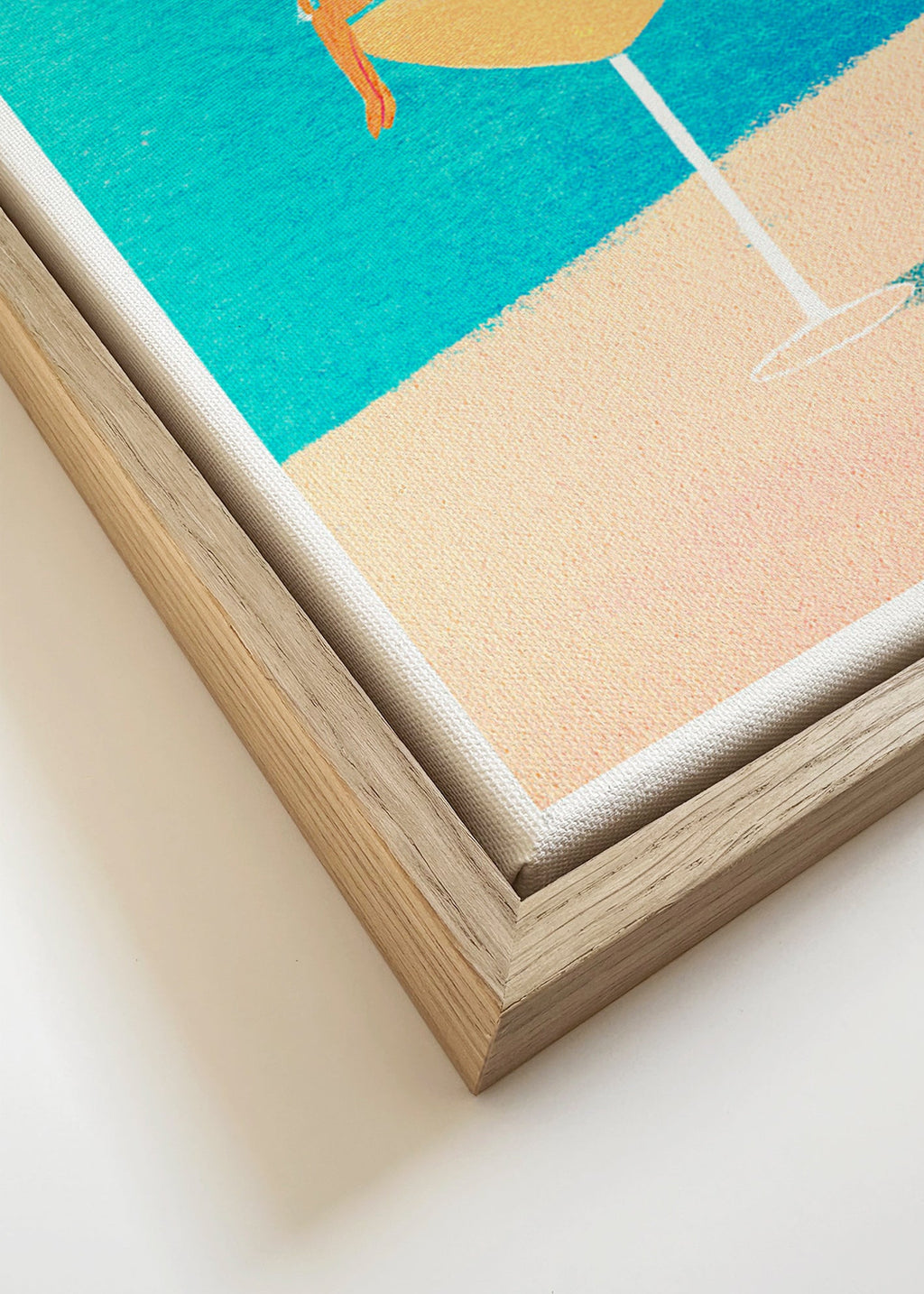 Art de cuisine: Margarita en verre illustrée – Canvas detail