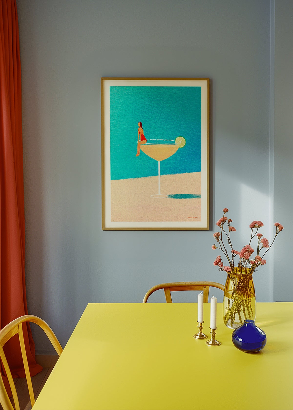Art de cuisine: Margarita en verre illustrée – Product1