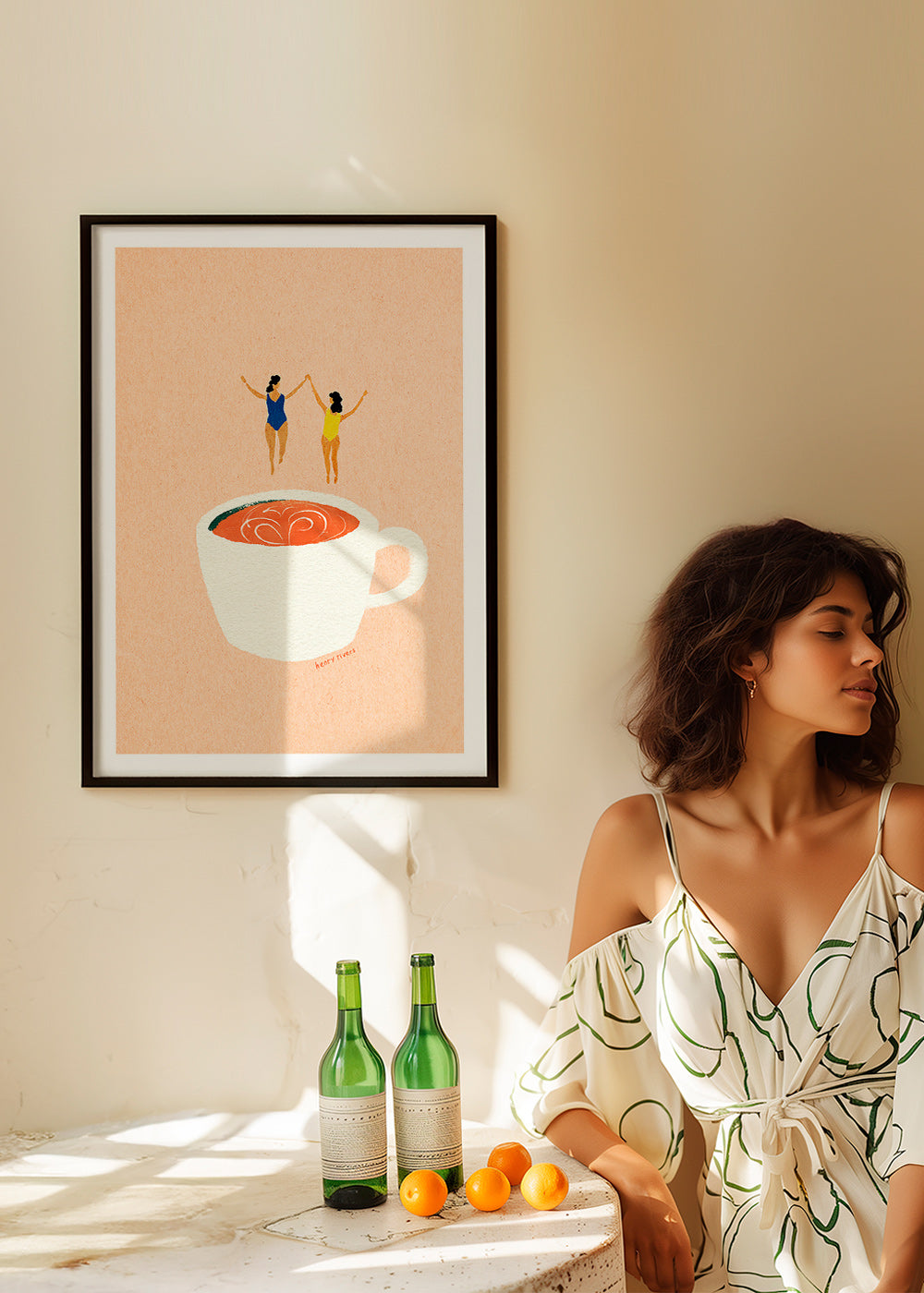 Art de cuisine avec tasse et nageurs – Product2