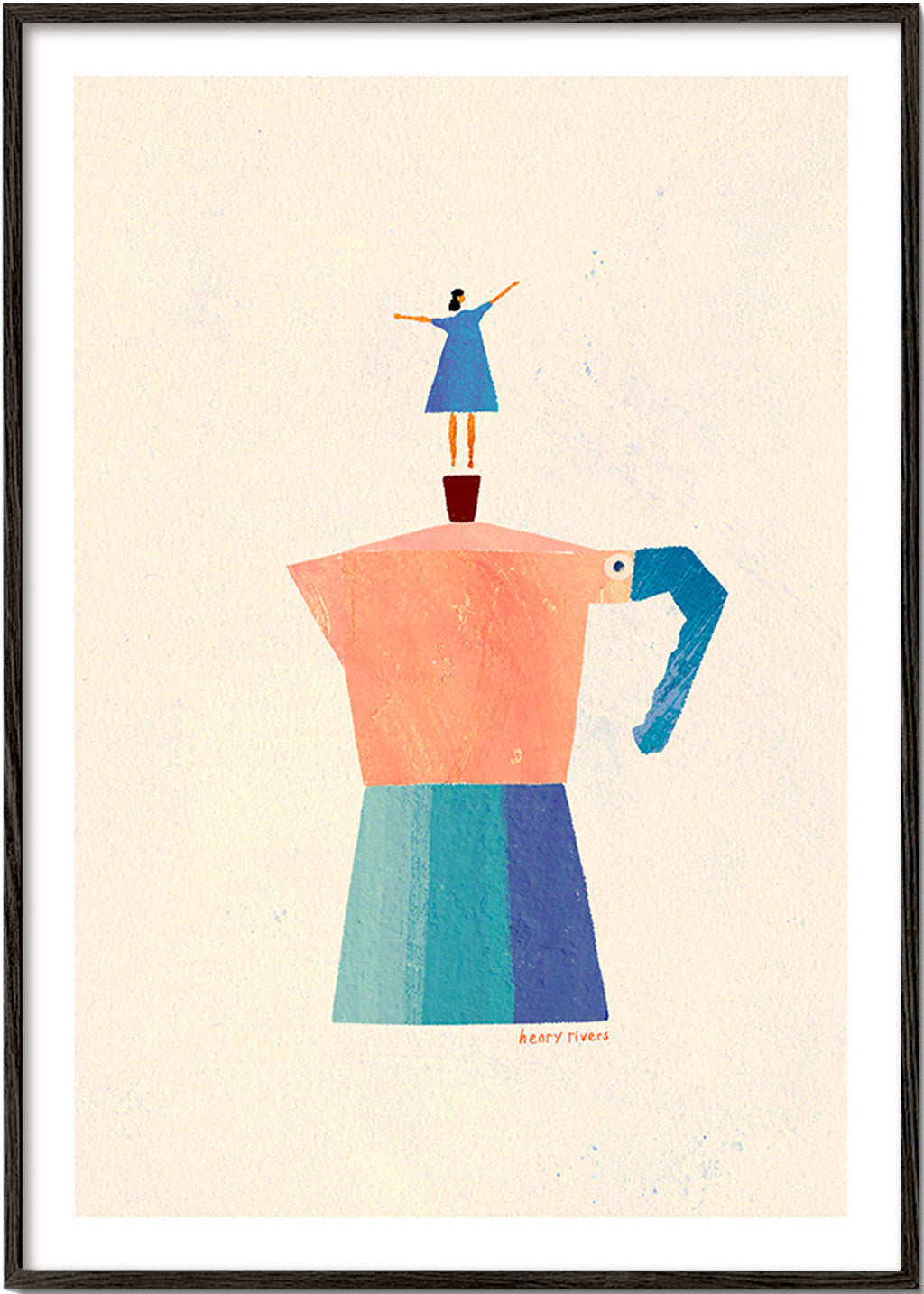 Art de cuisine: moka et silhouette ludique – Black Frame