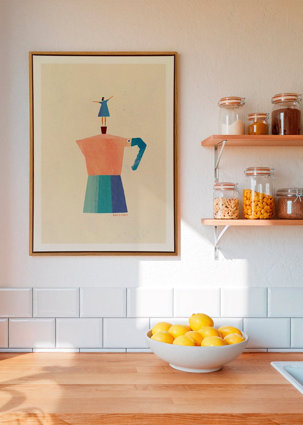 Art de cuisine: moka et silhouette ludique – Canvas1