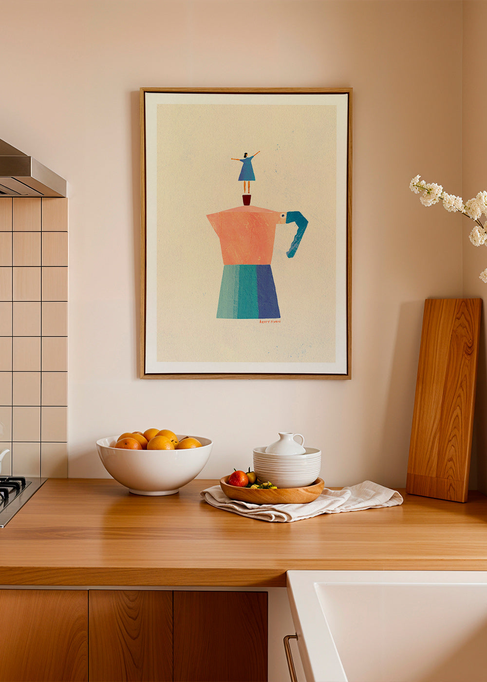 Art de cuisine: moka et silhouette ludique – Canvas2