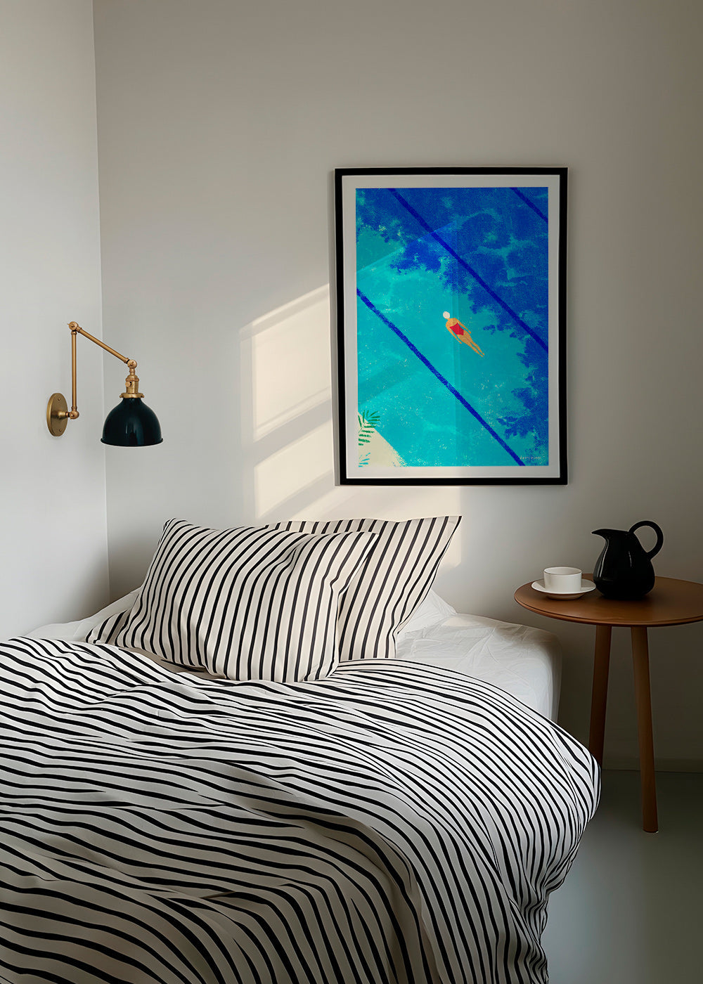Illustration de nageuse en piscine – Product1