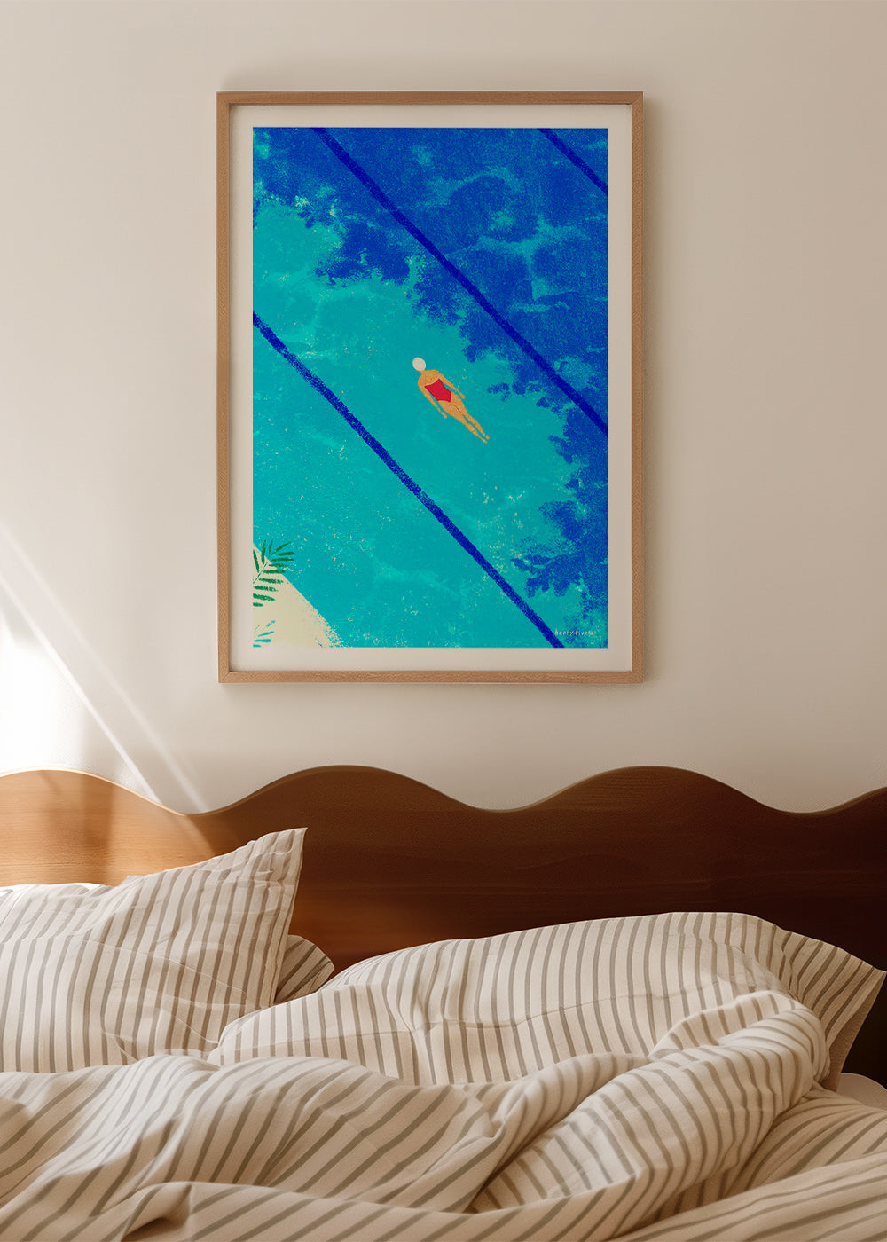Illustration de nageuse en piscine – Product2