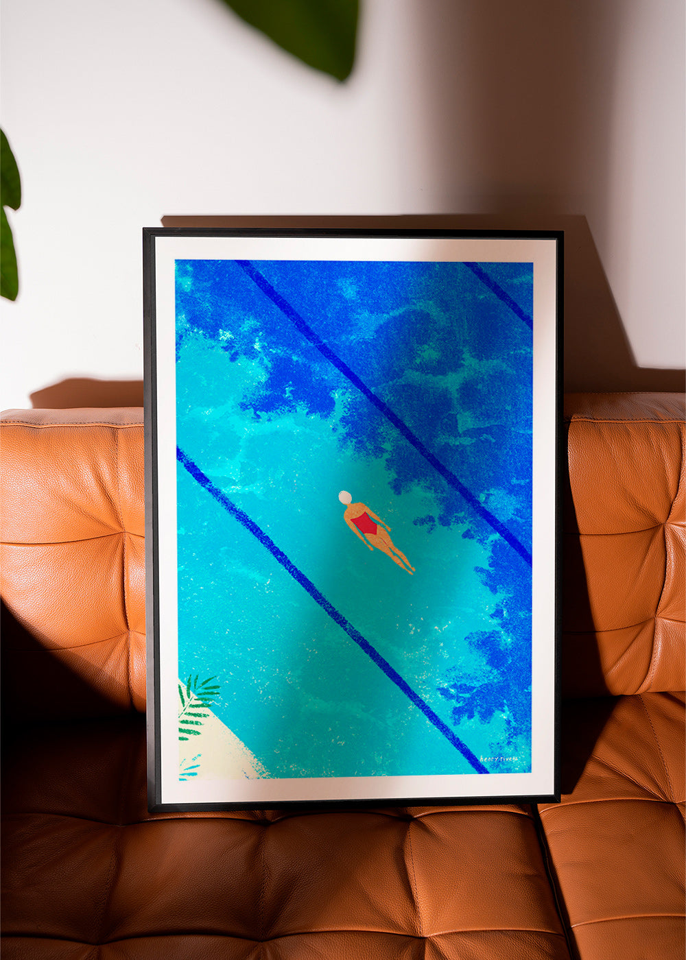 Illustration de nageuse en piscine – Product3