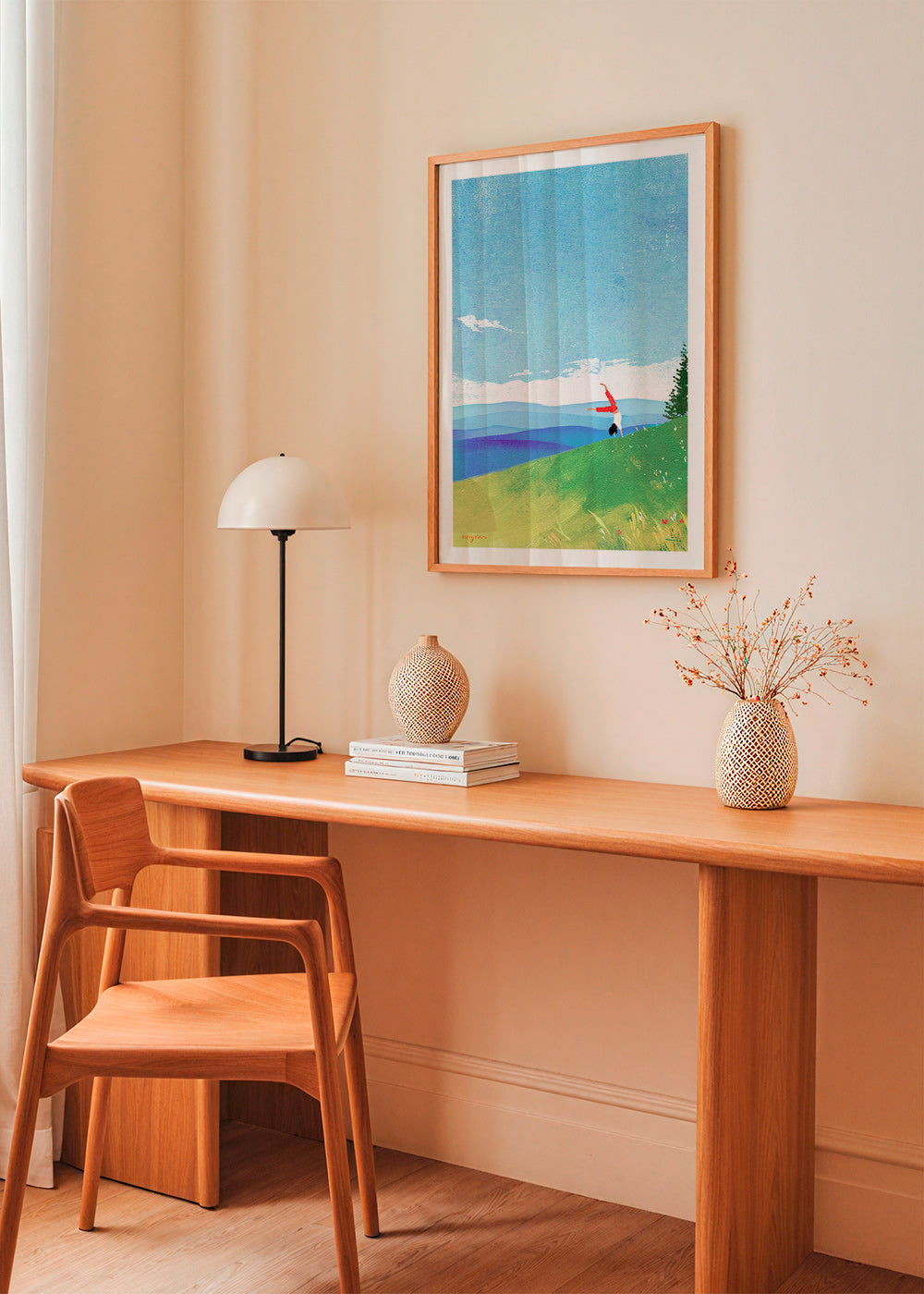 Art de paysage: figure en équilibre sur la colline – Product3