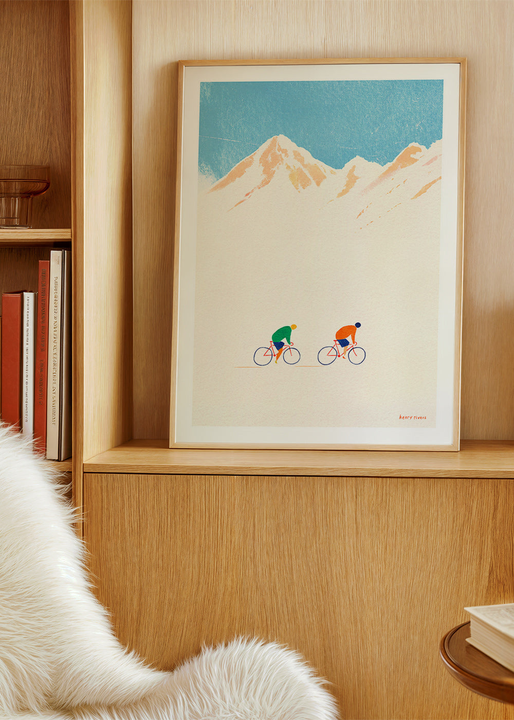 Art sportif avec cyclistes en montagne – Product1
