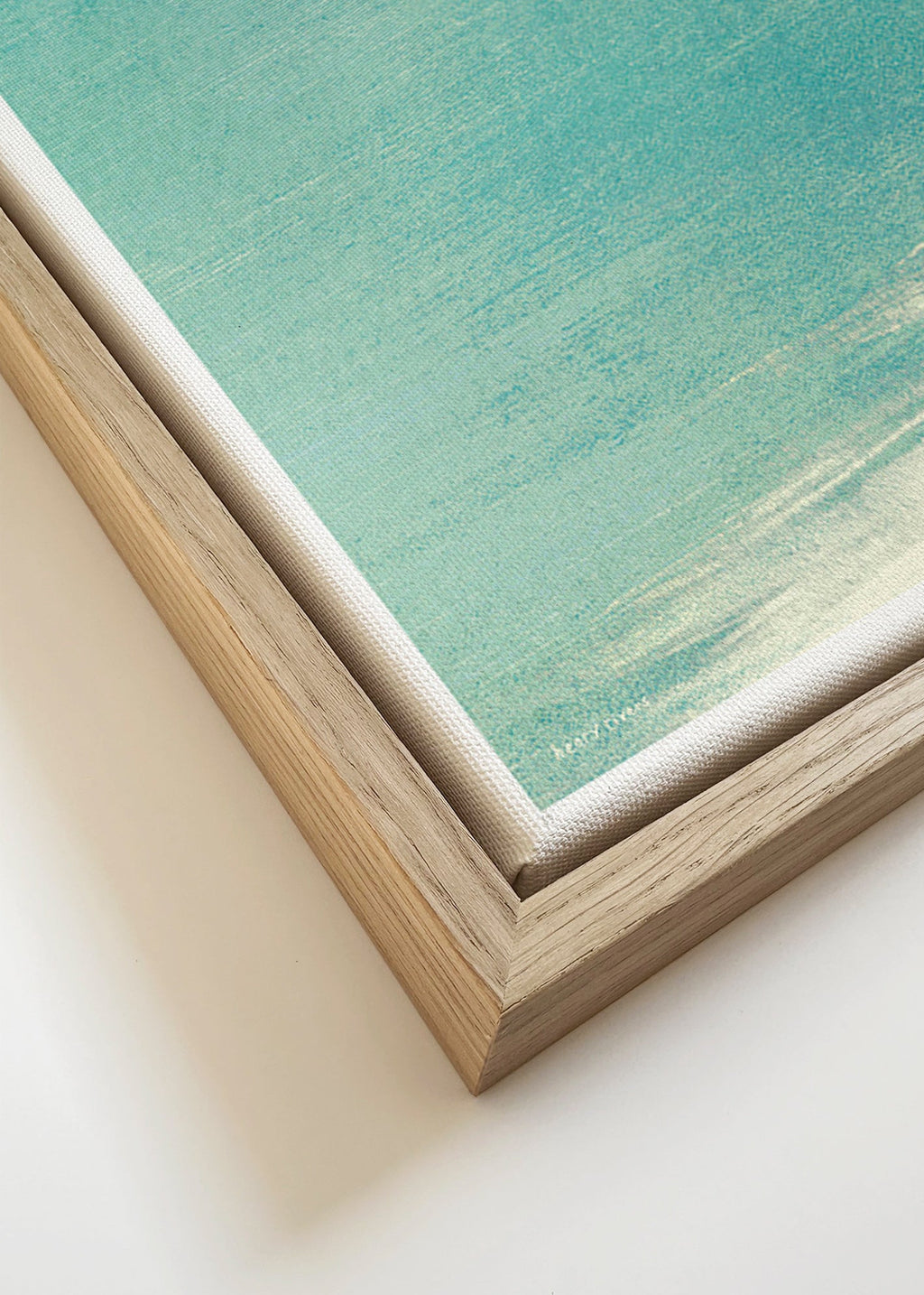 Art de paysage : baigneuse en horizon serein – Canvas detail