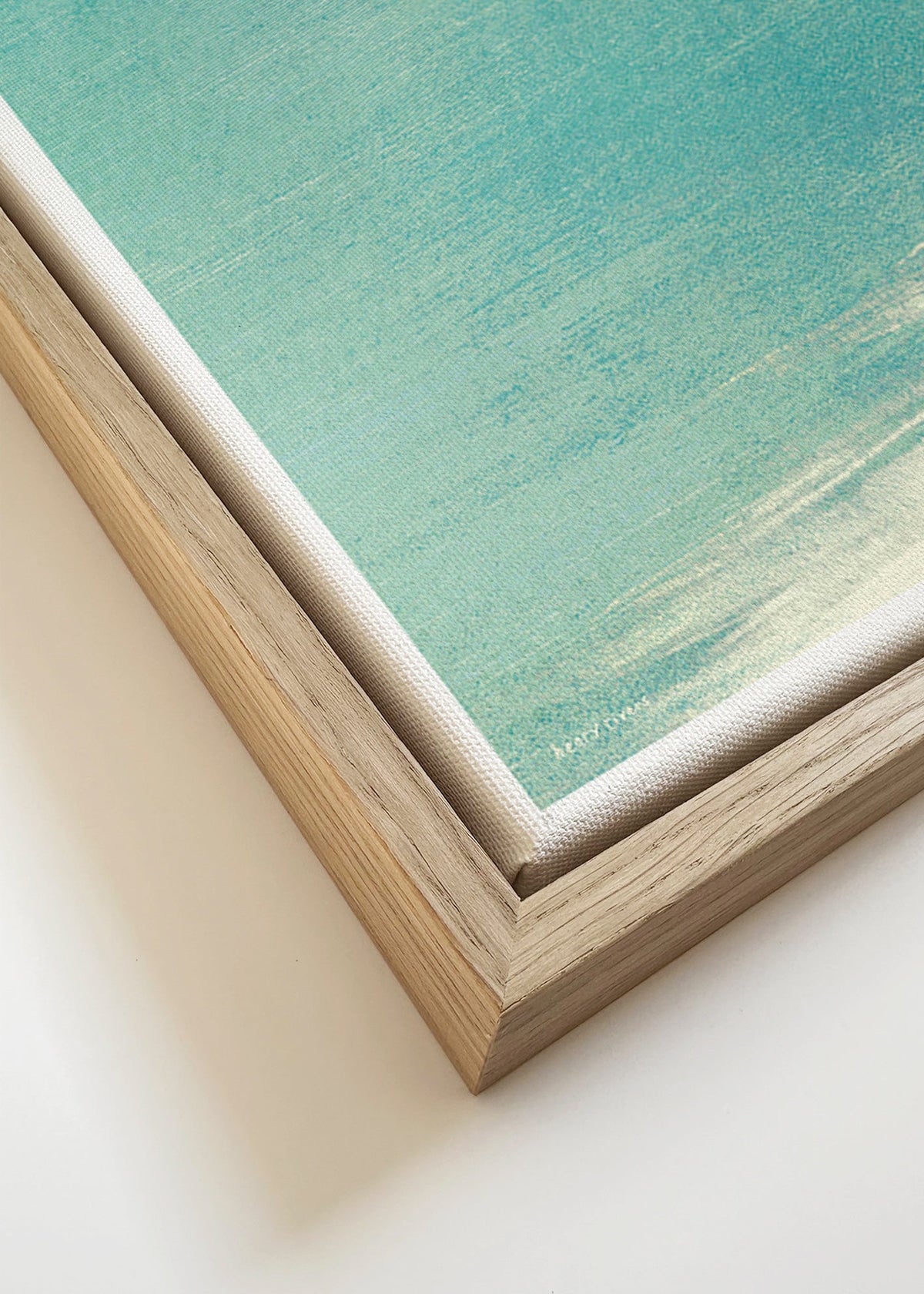 Art de paysage : baigneuse en horizon serein – Canvas detail
