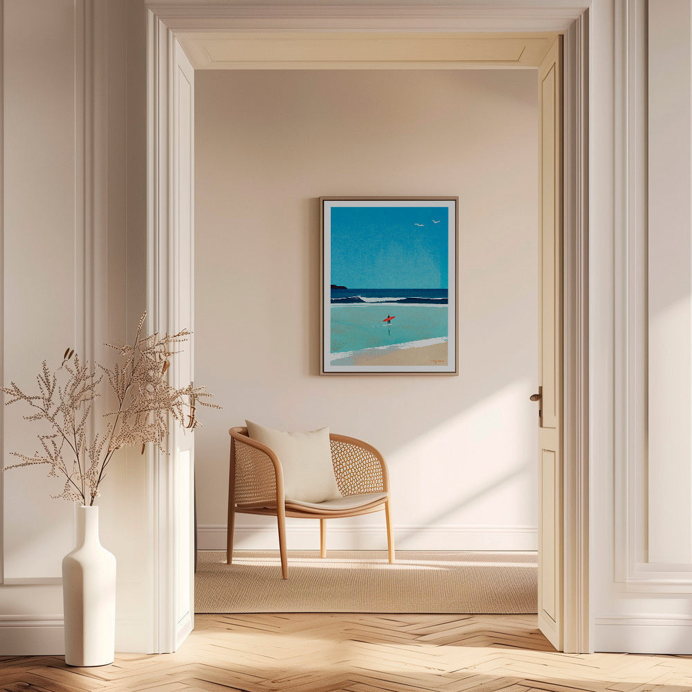 Cuadro deportivo: surfeur au bord de la mer – Canvas2