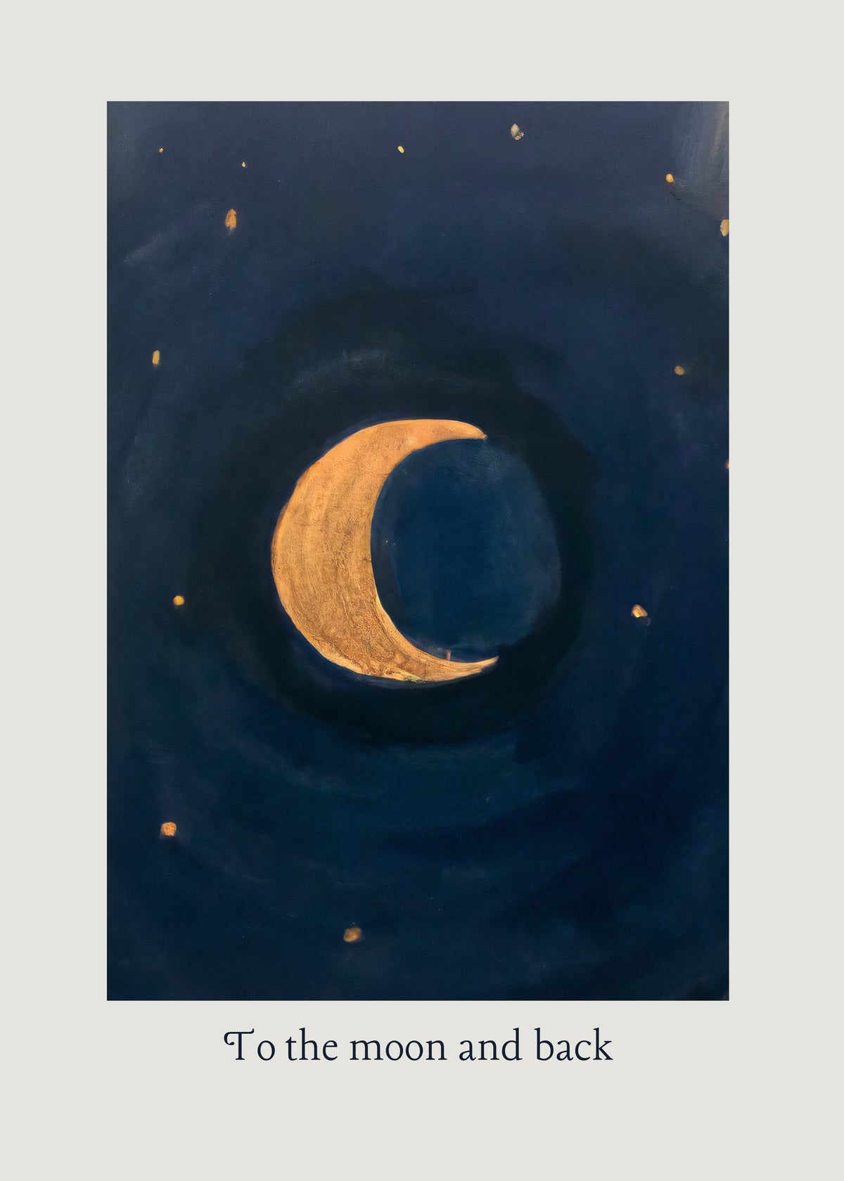 To the moon and back - Unframed art print