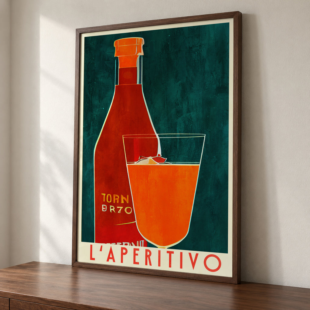 L'Aperitivo - Framed poster detail