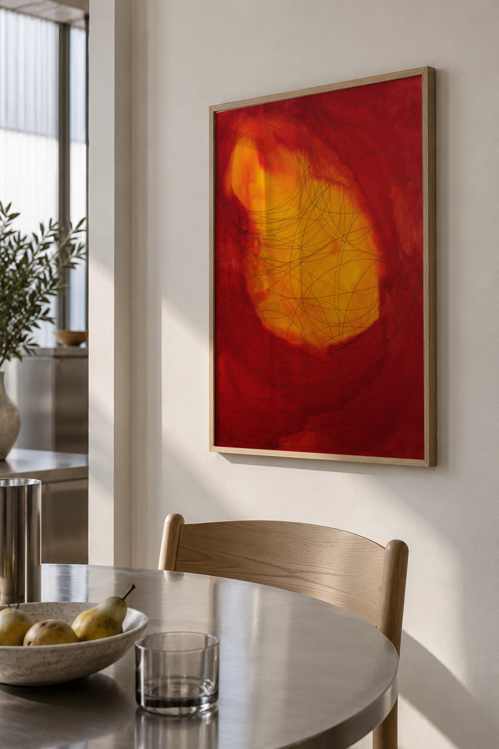 Amor pasional - Mónica López - Framed poster in an interior