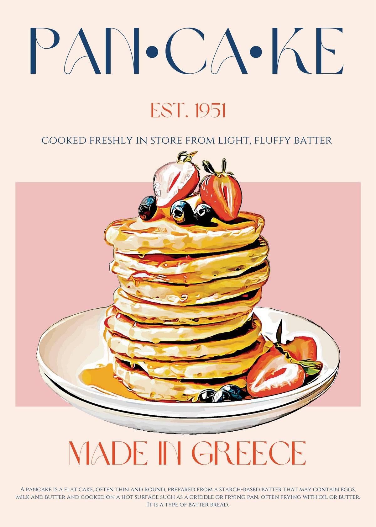 Pancake - Unframed art print