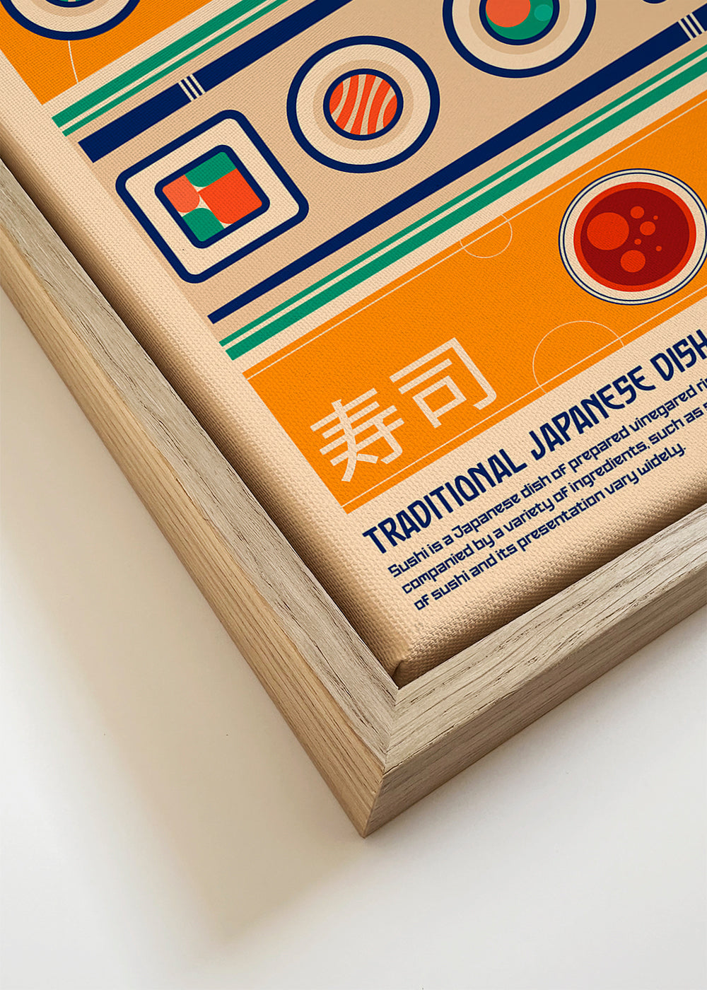 Sushi Japanese Food Print - Retrodrome  